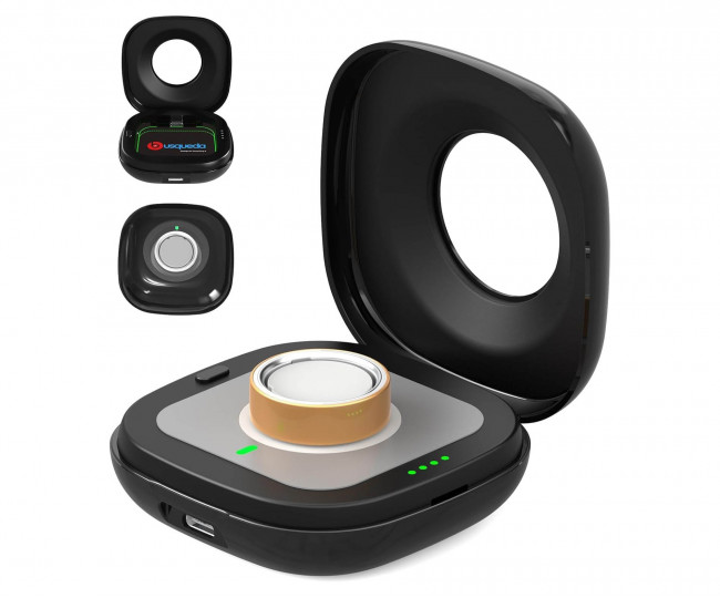 Зарядний кейс BUSQUEDA Wireless Charging Case для Oura Ring 4 (black)